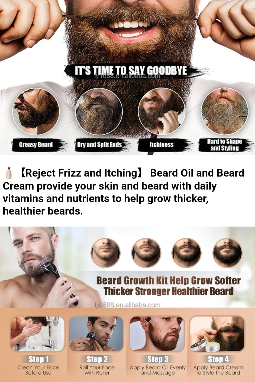Beard growth kit
