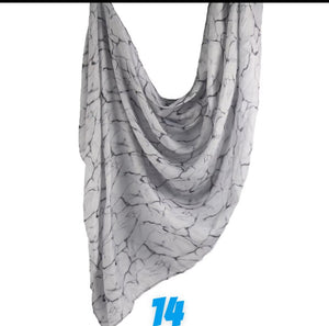Water color cotton/modal hijab