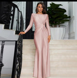 Evening long sleeve maxi dress